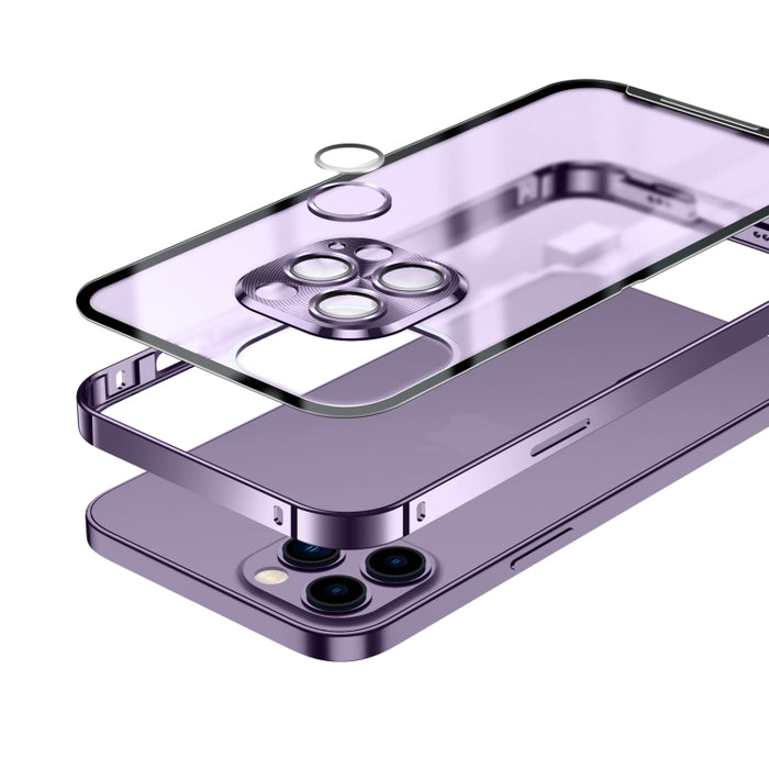 Estuche de teléfono de metal esmerilado
