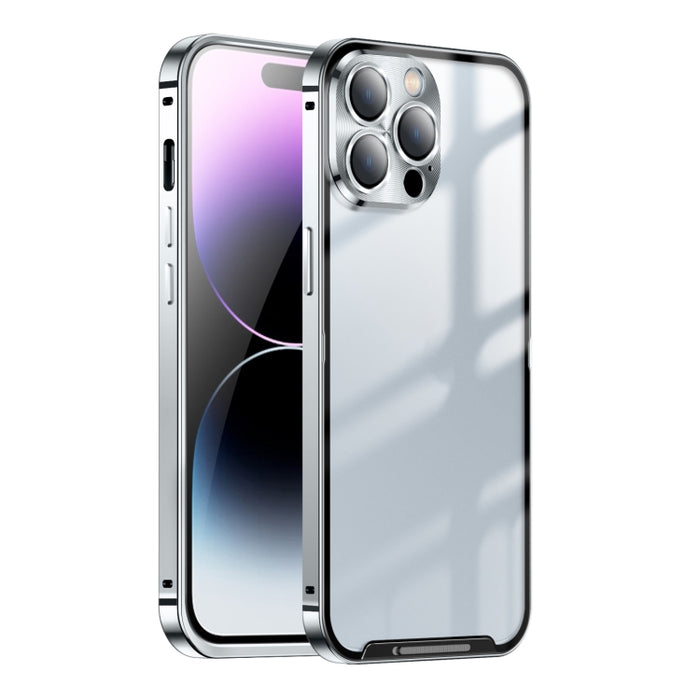 Estuche de teléfono de metal esmerilado