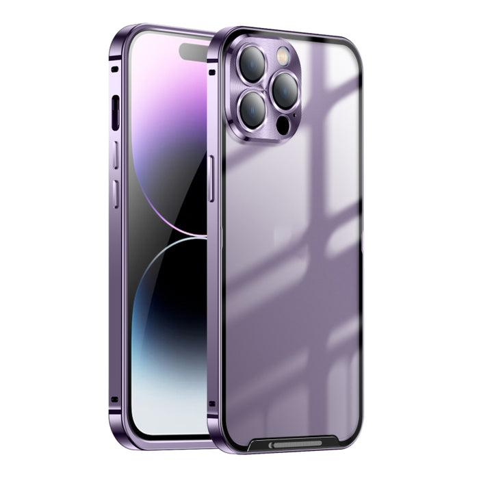 Estuche de teléfono de metal esmerilado