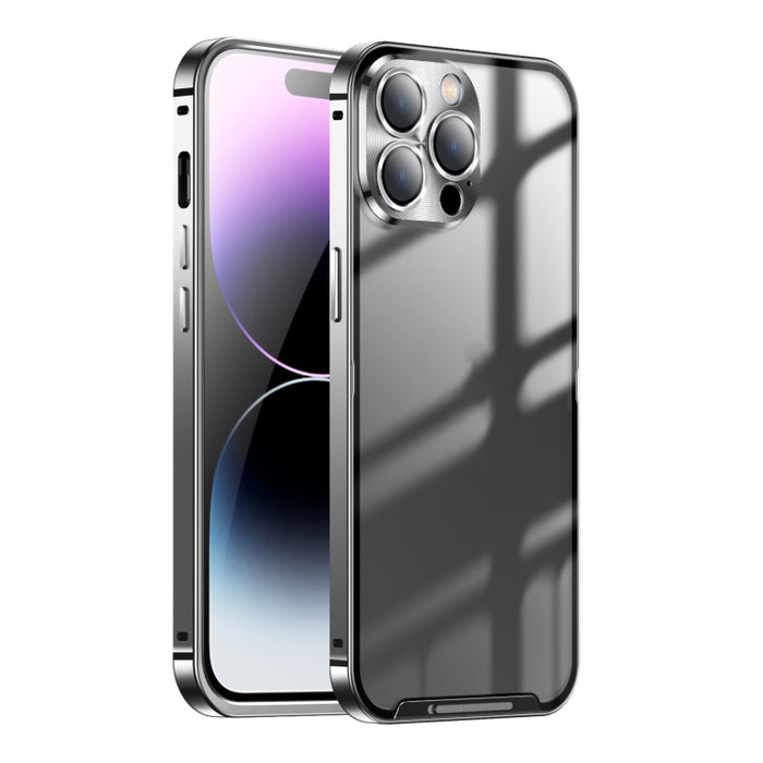 Estuche de teléfono de metal esmerilado
