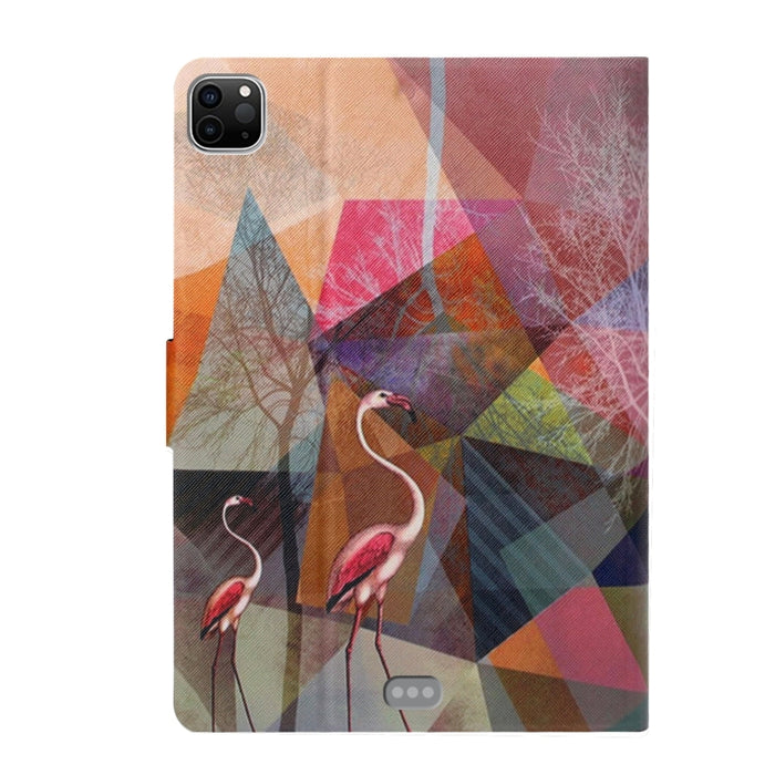 Funda de cuero con tapa horizontal para iPad 11 Pro (2020) con soporte y ranura para tarjeta y función de reposo/activación