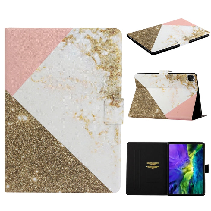 Funda de cuero con tapa horizontal para iPad 11 Pro (2020) con soporte y ranura para tarjeta y función de reposo/activación
