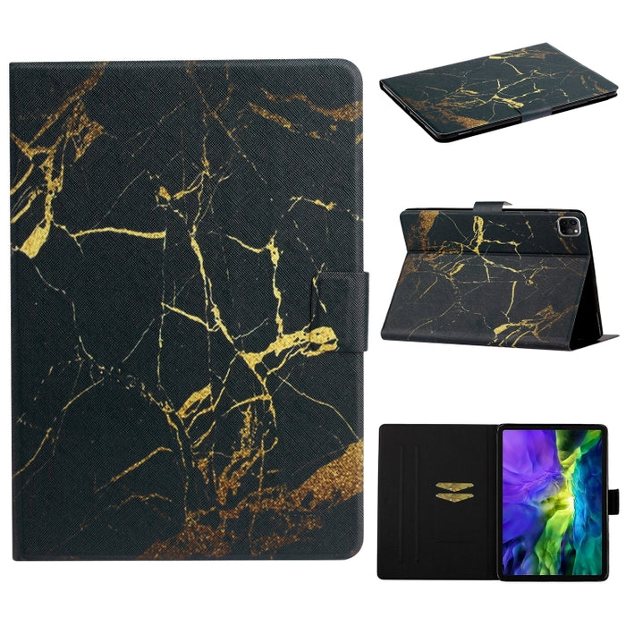 Funda de cuero con tapa horizontal para iPad 11 Pro (2020) con soporte y ranura para tarjeta y función de reposo/activación