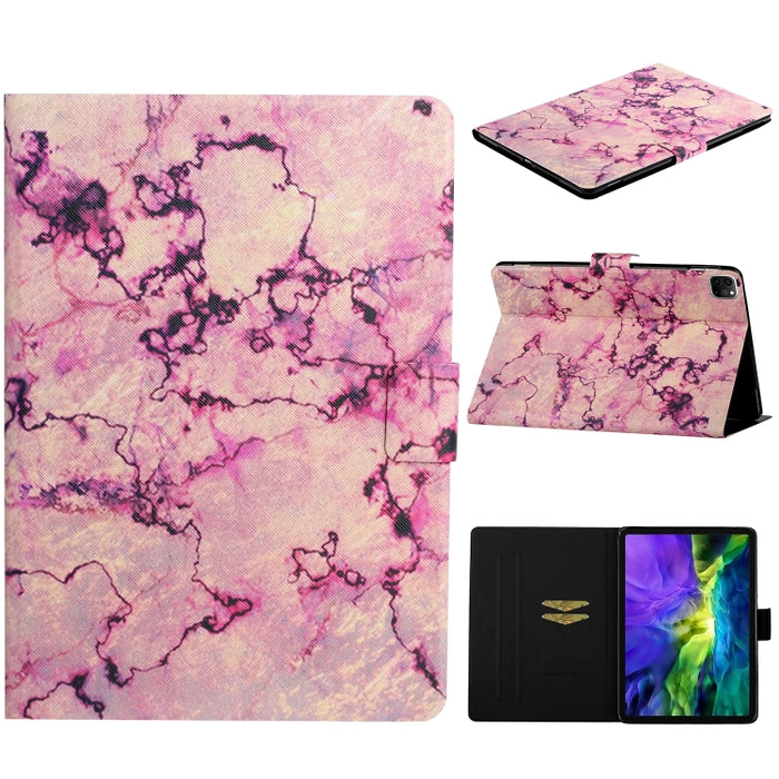 Funda de cuero con tapa horizontal para iPad 11 Pro (2020) con soporte y ranura para tarjeta y función de reposo/activación