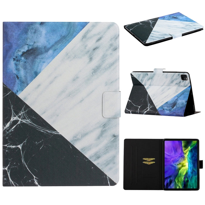 Funda de cuero con tapa horizontal para iPad 11 Pro (2020) con soporte y ranura para tarjeta y función de reposo/activación