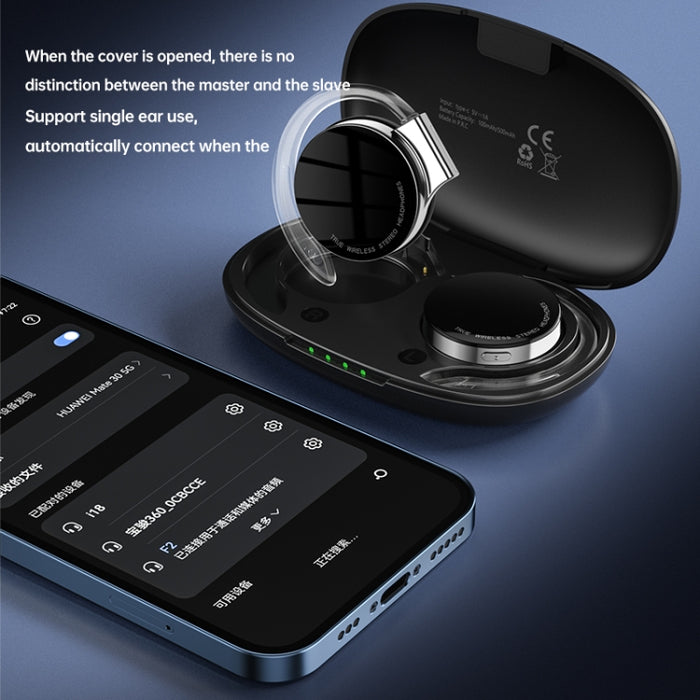 T&G F2 Ear Mount impermeable inalámbrico Bluetooth cancelación de ruido auricular