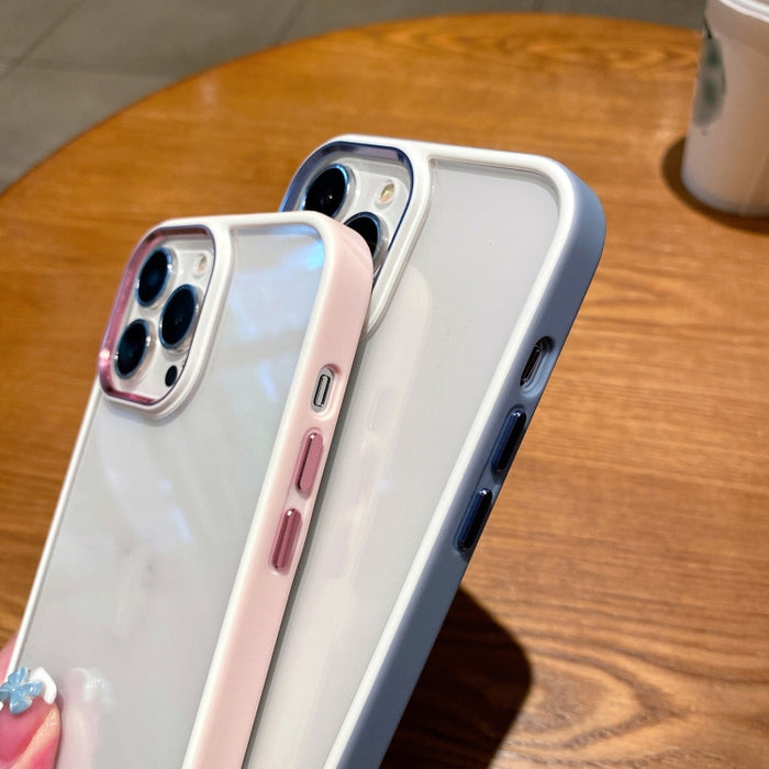 Estuche para teléfono TPU + PC con escudo bicolor