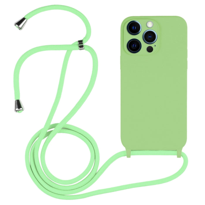 Estuche de silicona líquida con cordón cruzado, For iPhone 12, For iPhone 12 Pro, For iPhone 12 Pro Max