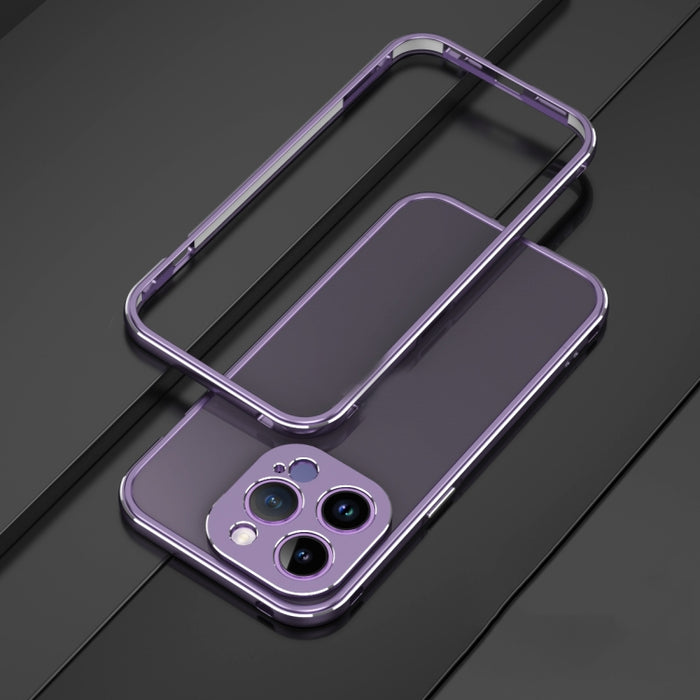 Protector de lente de la serie Aurora + Estuche para teléfono con marco de metal