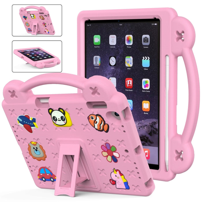 Funda para tableta a prueba de golpes EVA con soporte para niños, For iPad mini 1 / 2 / 3 / 4 / 5, For iPad Air / Air 2 / iPad 5 / 6 / Pro 9.7, For iPad Pro 11 2018 / 2020 / 2021, For iPad Air 2020 / 2022 10.9