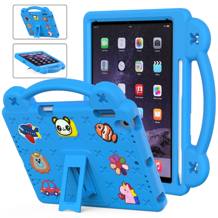 Funda para tableta a prueba de golpes EVA con soporte para niños, For iPad mini 1 / 2 / 3 / 4 / 5, For iPad Air / Air 2 / iPad 5 / 6 / Pro 9.7, For iPad Pro 11 2018 / 2020 / 2021, For iPad Air 2020 / 2022 10.9