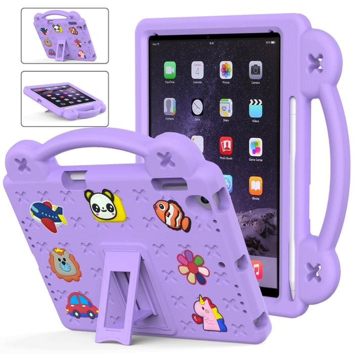Funda para tableta a prueba de golpes EVA con soporte para niños, For iPad mini 1 / 2 / 3 / 4 / 5, For iPad Air / Air 2 / iPad 5 / 6 / Pro 9.7, For iPad Pro 11 2018 / 2020 / 2021, For iPad Air 2020 / 2022 10.9
