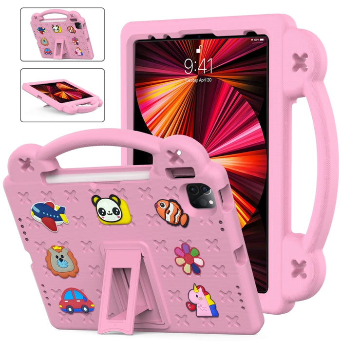 Funda para tableta a prueba de golpes EVA con soporte para niños, For iPad mini 1 / 2 / 3 / 4 / 5, For iPad Air / Air 2 / iPad 5 / 6 / Pro 9.7, For iPad Pro 11 2018 / 2020 / 2021, For iPad Air 2020 / 2022 10.9