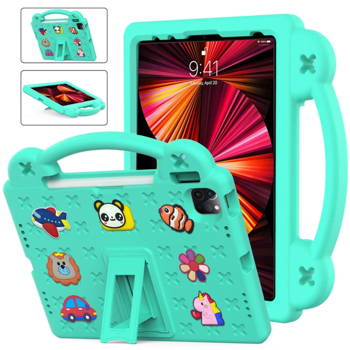 Funda para tableta a prueba de golpes EVA con soporte para niños, For iPad mini 1 / 2 / 3 / 4 / 5, For iPad Air / Air 2 / iPad 5 / 6 / Pro 9.7, For iPad Pro 11 2018 / 2020 / 2021, For iPad Air 2020 / 2022 10.9
