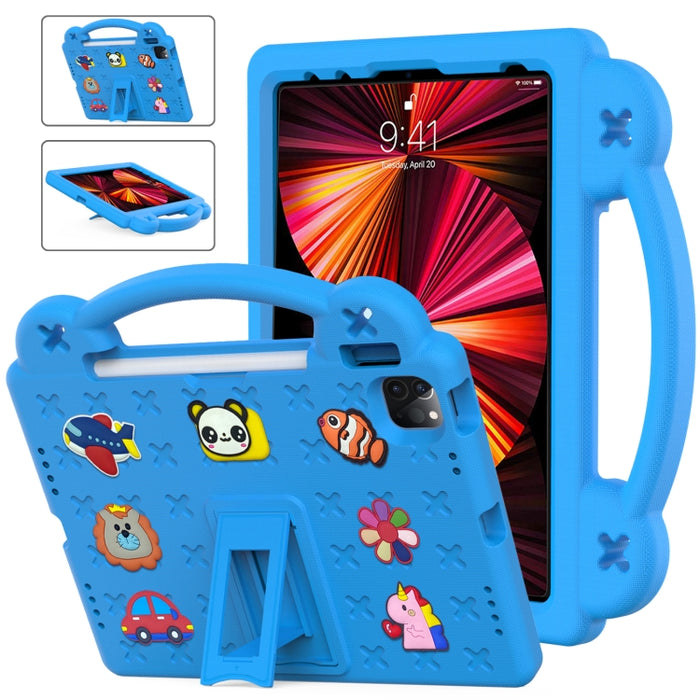 Funda para tableta a prueba de golpes EVA con soporte para niños, For iPad mini 1 / 2 / 3 / 4 / 5, For iPad Air / Air 2 / iPad 5 / 6 / Pro 9.7, For iPad Pro 11 2018 / 2020 / 2021, For iPad Air 2020 / 2022 10.9