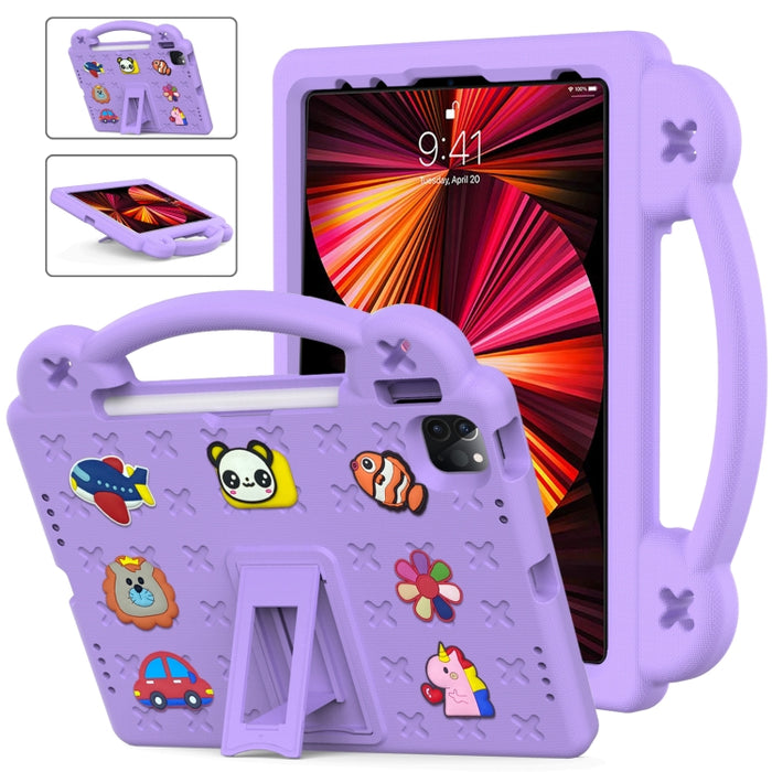 Funda para tableta a prueba de golpes EVA con soporte para niños, For iPad mini 1 / 2 / 3 / 4 / 5, For iPad Air / Air 2 / iPad 5 / 6 / Pro 9.7, For iPad Pro 11 2018 / 2020 / 2021, For iPad Air 2020 / 2022 10.9