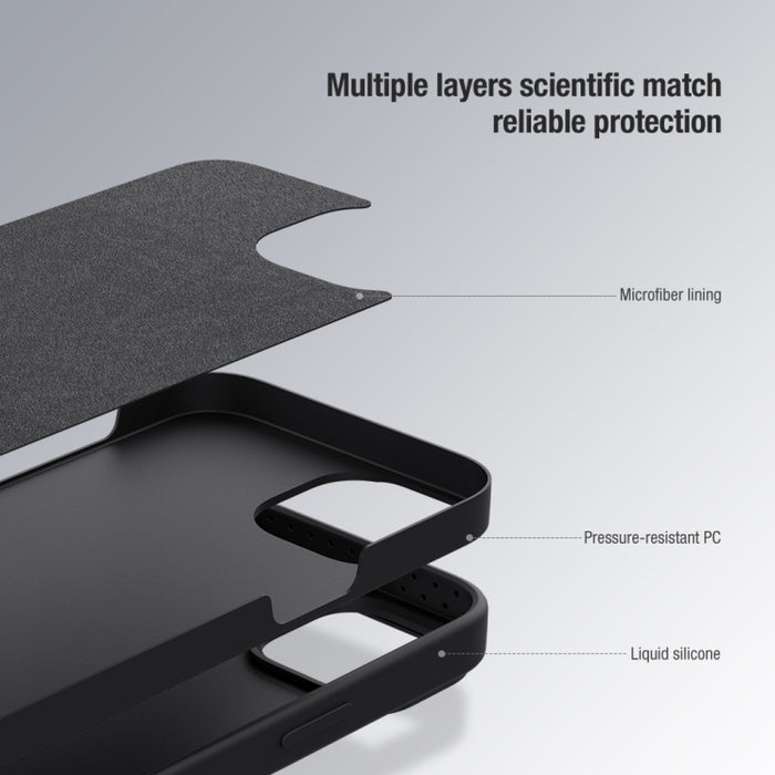 NILLKIN CamShield Funda de silicona líquida para teléfono
