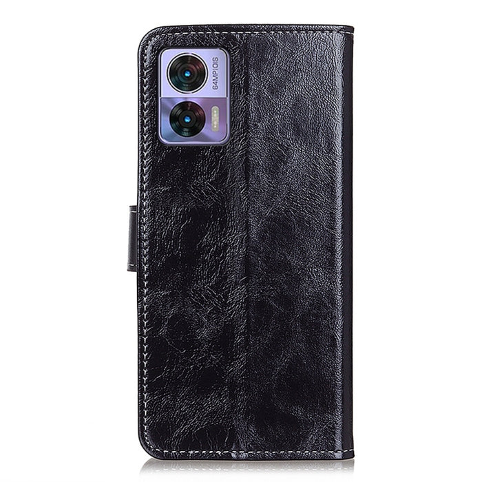 Estuche para teléfono de cuero con textura retro Crazy Horse, For Motorola Edge 30 Lite / Edge 30 Neo, For Xiaomi Redmi A1