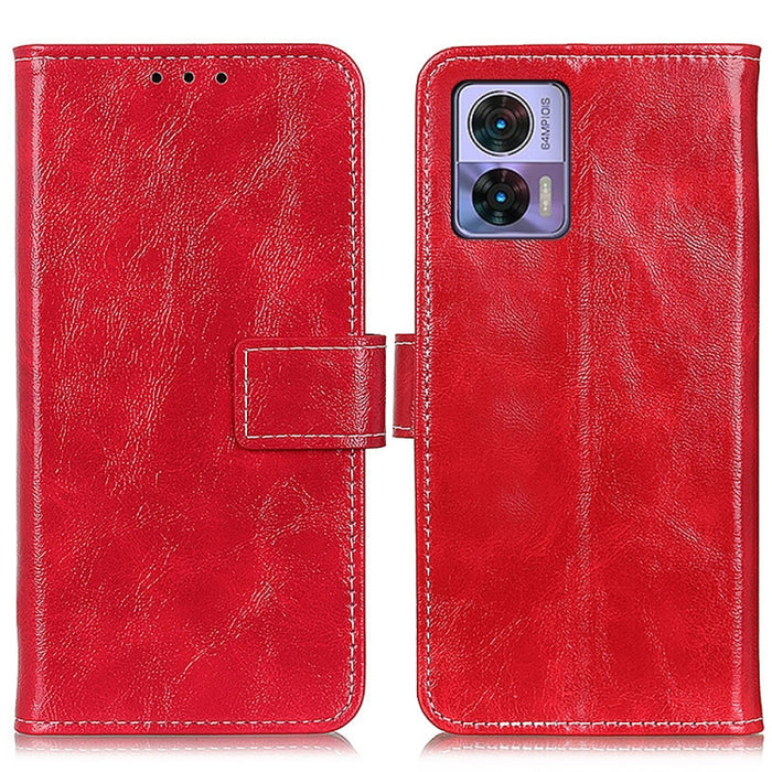 Estuche para teléfono de cuero con textura retro Crazy Horse, For Motorola Edge 30 Lite / Edge 30 Neo, For Xiaomi Redmi A1