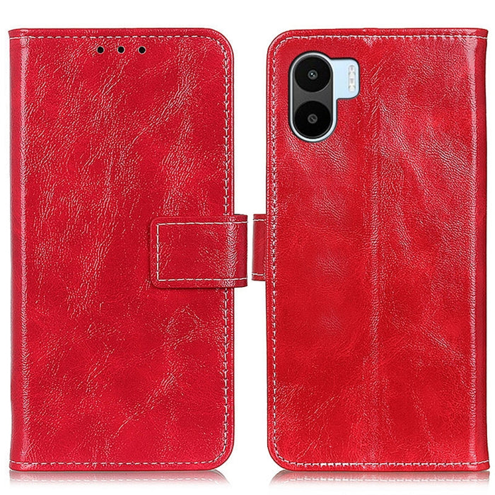 Estuche para teléfono de cuero con textura retro Crazy Horse, For Motorola Edge 30 Lite / Edge 30 Neo, For Xiaomi Redmi A1