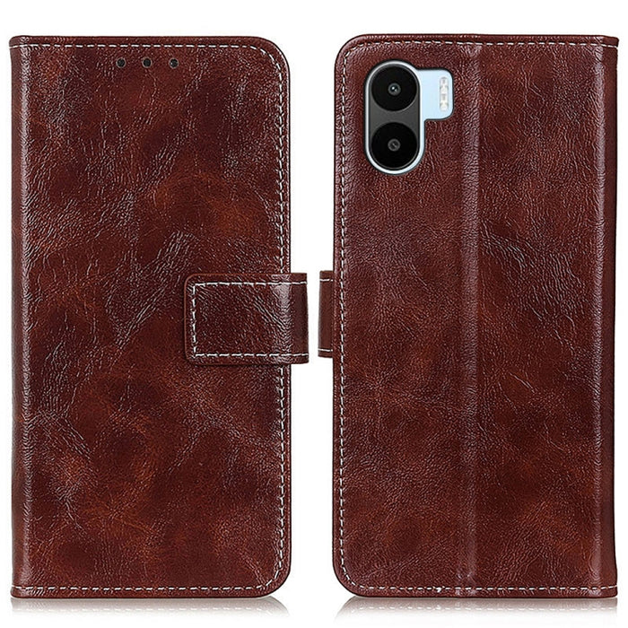 Estuche para teléfono de cuero con textura retro Crazy Horse, For Motorola Edge 30 Lite / Edge 30 Neo, For Xiaomi Redmi A1