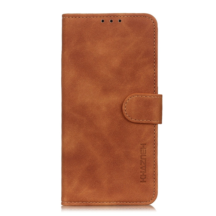Estuche para teléfono de cuero con textura retro KHAZNEH, For Motorola Edge 30 Lite / Edge 30 Neo, For Realme 9i 5G / 10 5G, For ZTE Blade A72 5G, For ZTE Blade V40S, For Xiaomi Redmi A1