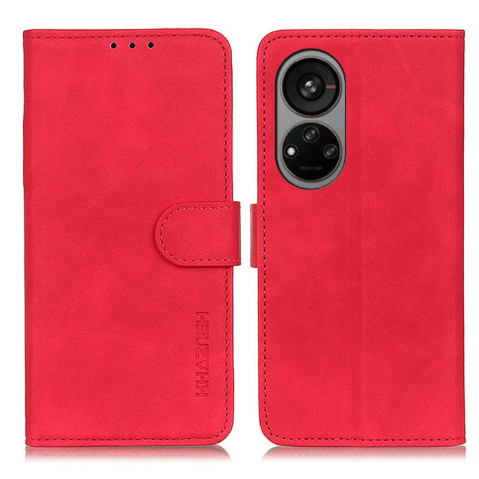 Estuche para teléfono de cuero con textura retro KHAZNEH, For Motorola Edge 30 Lite / Edge 30 Neo, For Realme 9i 5G / 10 5G, For ZTE Blade A72 5G, For ZTE Blade V40S, For Xiaomi Redmi A1