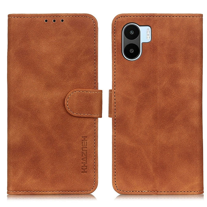 Estuche para teléfono de cuero con textura retro KHAZNEH, For Motorola Edge 30 Lite / Edge 30 Neo, For Realme 9i 5G / 10 5G, For ZTE Blade A72 5G, For ZTE Blade V40S, For Xiaomi Redmi A1