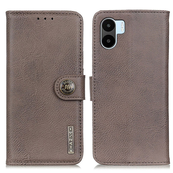 KHAZNEH Estuche para teléfono de cuero con textura de piel de vaca, For Motorola Edge 30 Lite / Edge 30 Neo, For Xiaomi Redmi A1