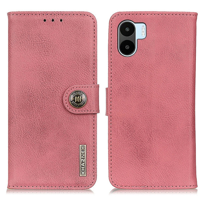 KHAZNEH Estuche para teléfono de cuero con textura de piel de vaca, For Motorola Edge 30 Lite / Edge 30 Neo, For Xiaomi Redmi A1