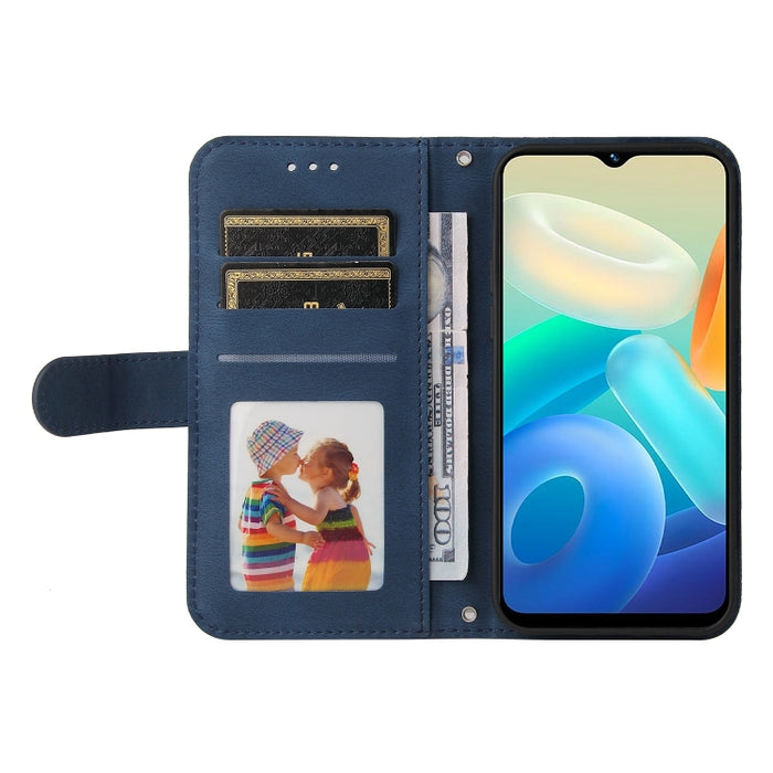 Skin Feel Life Tree Funda de piel para teléfono con botón de metal, For vivo Y02s, For vivo Y75 4G / S10e, For vivo Y77 5G, For Xiaomi Poco C40, For Xiaomi Poco M4 5G