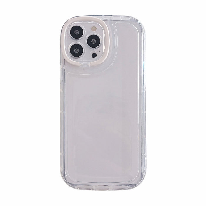 Funda de teléfono TPU con soporte invisible para lentes