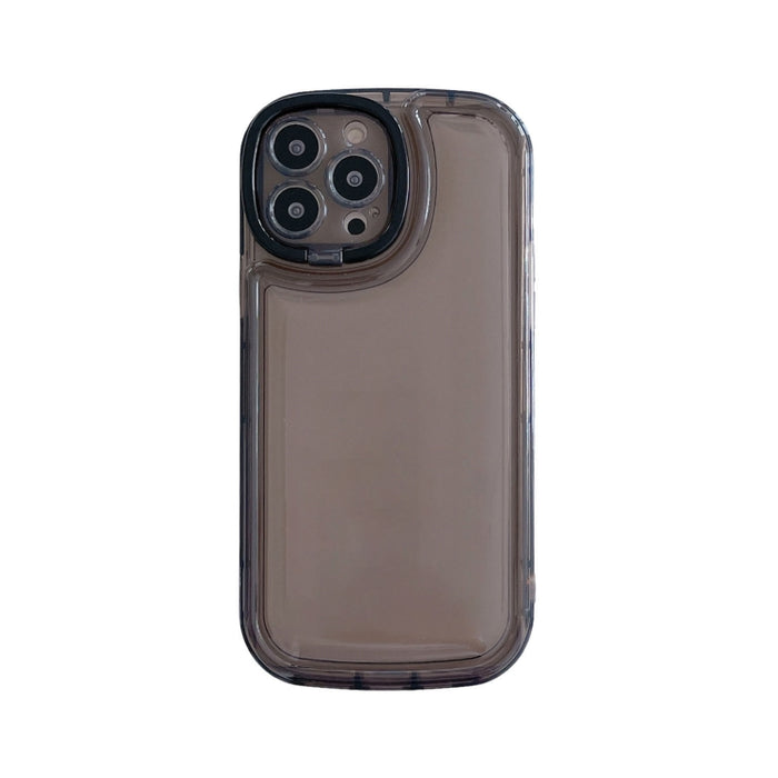 Funda de teléfono TPU con soporte invisible para lentes