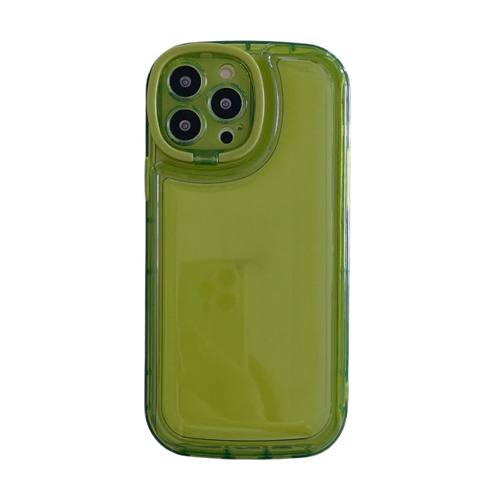 Funda de teléfono TPU con soporte invisible para lentes