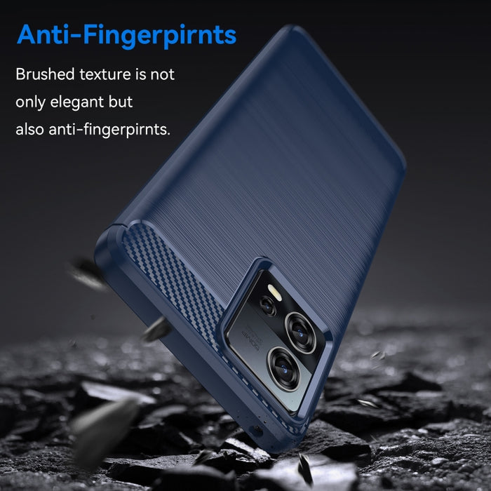 Caja de teléfono TPU de fibra de carbono con textura cepillada, For Motorola Edge 30 Fusion/Moto S30 Pro, For Xiaomi Redmi A1