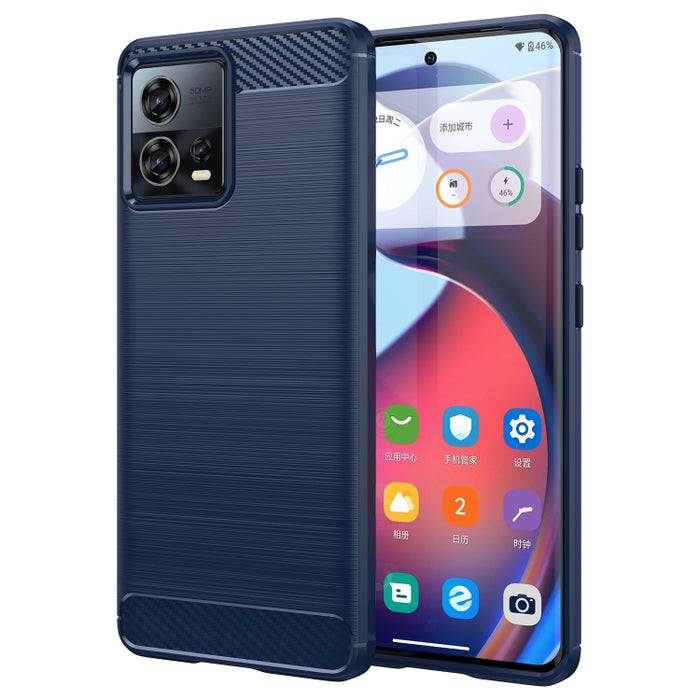 Caja de teléfono TPU de fibra de carbono con textura cepillada, For Motorola Edge 30 Fusion/Moto S30 Pro, For Xiaomi Redmi A1