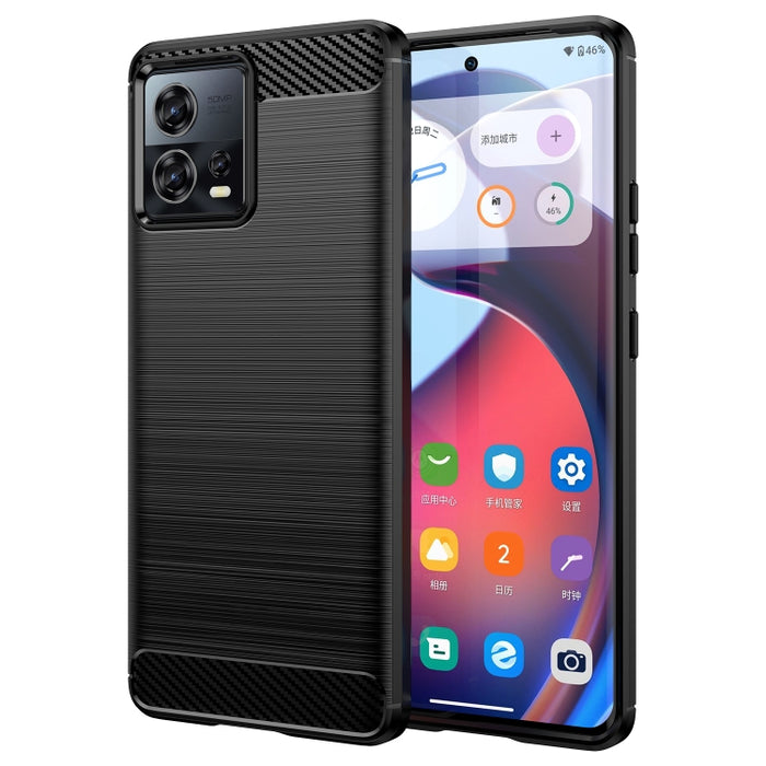 Caja de teléfono TPU de fibra de carbono con textura cepillada, For Motorola Edge 30 Fusion/Moto S30 Pro, For Xiaomi Redmi A1