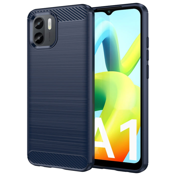 Caja de teléfono TPU de fibra de carbono con textura cepillada, For Motorola Edge 30 Fusion/Moto S30 Pro, For Xiaomi Redmi A1