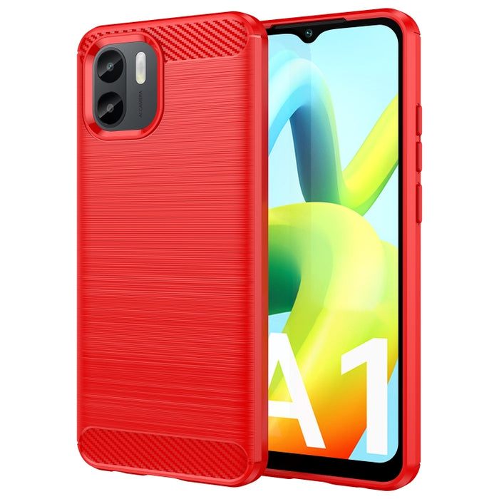 Caja de teléfono TPU de fibra de carbono con textura cepillada, For Motorola Edge 30 Fusion/Moto S30 Pro, For Xiaomi Redmi A1
