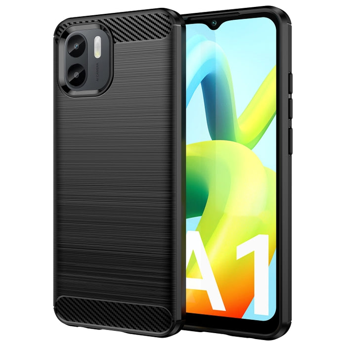 Caja de teléfono TPU de fibra de carbono con textura cepillada, For Motorola Edge 30 Fusion/Moto S30 Pro, For Xiaomi Redmi A1