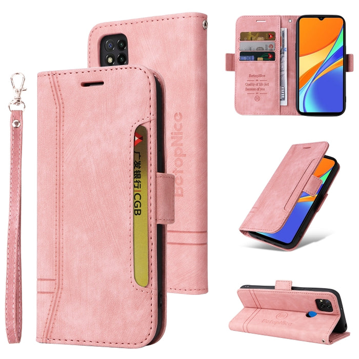 BETOPNICE Estuche de cuero con hebilla de doble cara para teléfono, For Xiaomi Redmi 9C, For Xiaomi Redmi 10C, For Xiaomi Redmi K40, For Xiaomi Redmi K50 Gaming, For Xiaomi Redmi Note 9 4G, For Xiaomi Redmi Note 9 Pro 4G                                ...