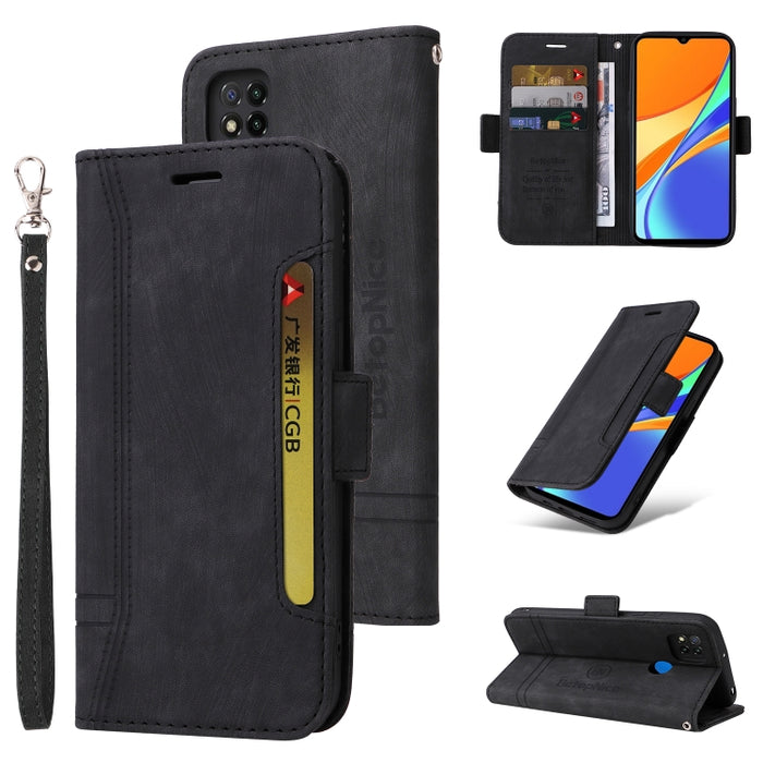 BETOPNICE Estuche de cuero con hebilla de doble cara para teléfono, For Xiaomi Redmi 9C, For Xiaomi Redmi 10C, For Xiaomi Redmi K40, For Xiaomi Redmi K50 Gaming, For Xiaomi Redmi Note 9 4G, For Xiaomi Redmi Note 9 Pro 4G                                ...
