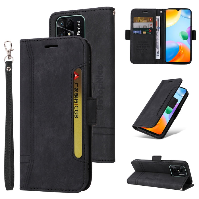 BETOPNICE Estuche de cuero con hebilla de doble cara para teléfono, For Xiaomi Redmi 9C, For Xiaomi Redmi 10C, For Xiaomi Redmi K40, For Xiaomi Redmi K50 Gaming, For Xiaomi Redmi Note 9 4G, For Xiaomi Redmi Note 9 Pro 4G                                ...