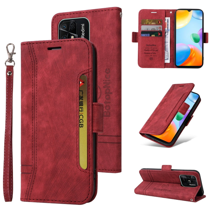 BETOPNICE Estuche de cuero con hebilla de doble cara para teléfono, For Xiaomi Redmi 9C, For Xiaomi Redmi 10C, For Xiaomi Redmi K40, For Xiaomi Redmi K50 Gaming, For Xiaomi Redmi Note 9 4G, For Xiaomi Redmi Note 9 Pro 4G                                ...