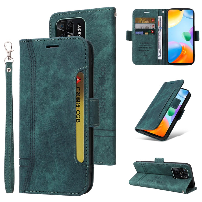 BETOPNICE Estuche de cuero con hebilla de doble cara para teléfono, For Xiaomi Redmi 9C, For Xiaomi Redmi 10C, For Xiaomi Redmi K40, For Xiaomi Redmi K50 Gaming, For Xiaomi Redmi Note 9 4G, For Xiaomi Redmi Note 9 Pro 4G                                ...