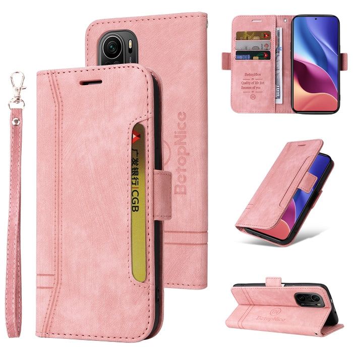 BETOPNICE Estuche de cuero con hebilla de doble cara para teléfono, For Xiaomi Redmi 9C, For Xiaomi Redmi 10C, For Xiaomi Redmi K40, For Xiaomi Redmi K50 Gaming, For Xiaomi Redmi Note 9 4G, For Xiaomi Redmi Note 9 Pro 4G                                ...