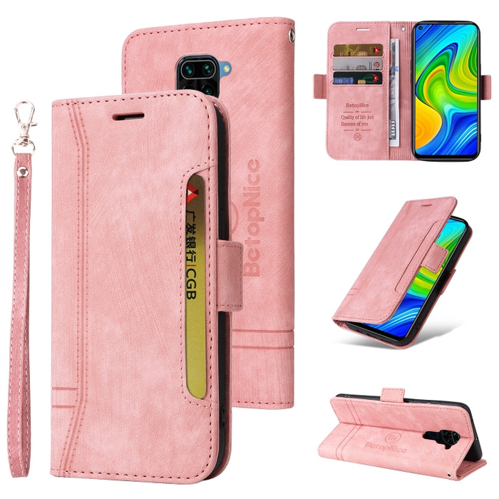 BETOPNICE Estuche de cuero con hebilla de doble cara para teléfono, For Xiaomi Redmi 9C, For Xiaomi Redmi 10C, For Xiaomi Redmi K40, For Xiaomi Redmi K50 Gaming, For Xiaomi Redmi Note 9 4G, For Xiaomi Redmi Note 9 Pro 4G                                ...