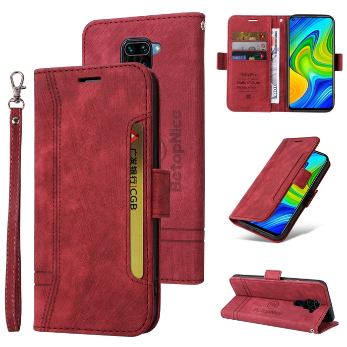 BETOPNICE Estuche de cuero con hebilla de doble cara para teléfono, For Xiaomi Redmi 9C, For Xiaomi Redmi 10C, For Xiaomi Redmi K40, For Xiaomi Redmi K50 Gaming, For Xiaomi Redmi Note 9 4G, For Xiaomi Redmi Note 9 Pro 4G                                ...