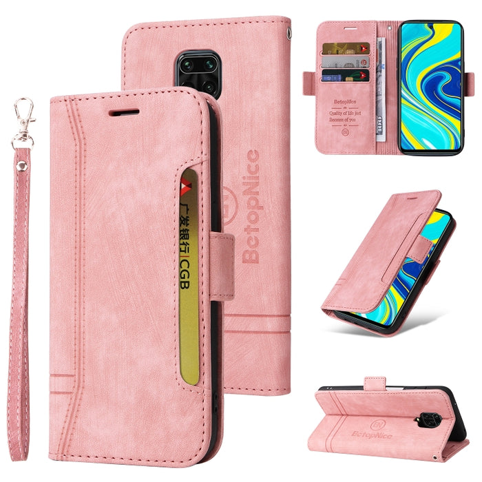 BETOPNICE Estuche de cuero con hebilla de doble cara para teléfono, For Xiaomi Redmi 9C, For Xiaomi Redmi 10C, For Xiaomi Redmi K40, For Xiaomi Redmi K50 Gaming, For Xiaomi Redmi Note 9 4G, For Xiaomi Redmi Note 9 Pro 4G                                ...