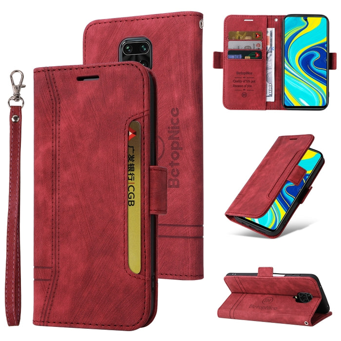 BETOPNICE Estuche de cuero con hebilla de doble cara para teléfono, For Xiaomi Redmi 9C, For Xiaomi Redmi 10C, For Xiaomi Redmi K40, For Xiaomi Redmi K50 Gaming, For Xiaomi Redmi Note 9 4G, For Xiaomi Redmi Note 9 Pro 4G                                ...